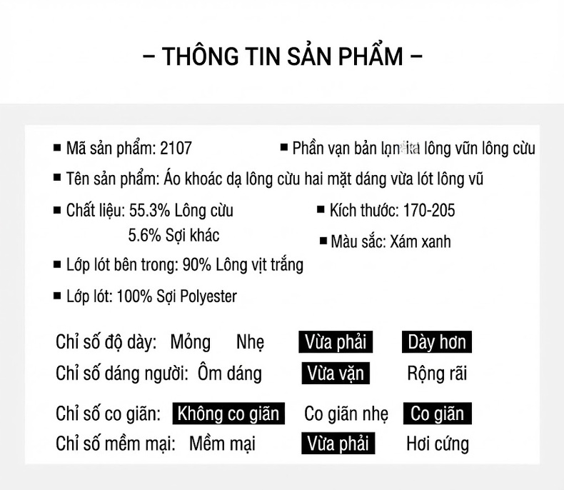 Áo Khoác Nam Dáng Dài Lót Lông Vũ Dày Dặn Hai Mặt Màu Xám chi tiết 26