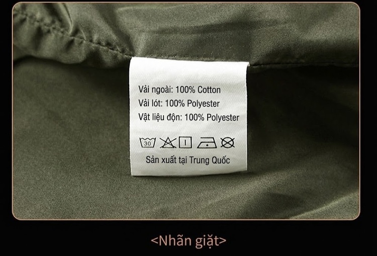 Áo Khoác Bomber Nam Cotton Giặt Nước Nhiều Túi Dáng Rộng Màu Đen, Xanh Olive, Nâu Vàng chi tiết 21