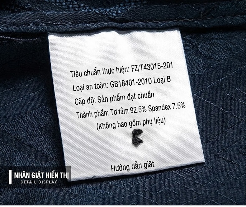 Áo Sơ Mi Tay Ngắn Nam Lụa Tơ Tằm Cao Cấp Mềm Mịn Thoáng Mát Màu Xám, Xanh Navy chi tiết 20