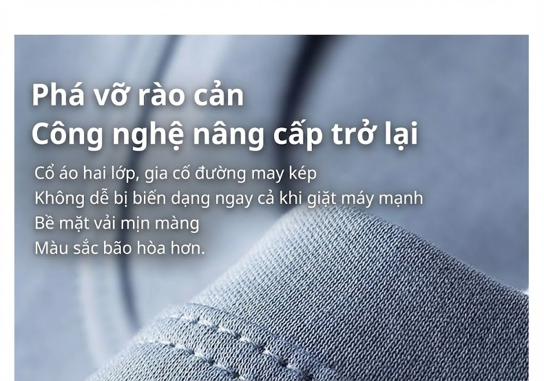 Áo Thun Dài Tay Nam Modal Cổ Tròn Mềm Mịn Thoáng Mát Màu Xanh, Nâu, Xám, Trắng... chi tiết 24