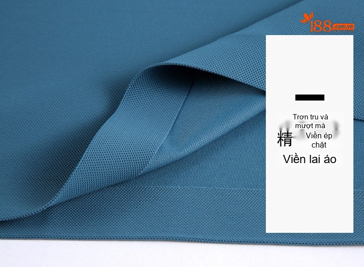 Áo Polo Nam Lụa Tằm Cao Cấp Form Rộng Chống Nhăn Màu Đỏ Cam, Trắng, Xanh Da Trời, Xanh... chi tiết 32