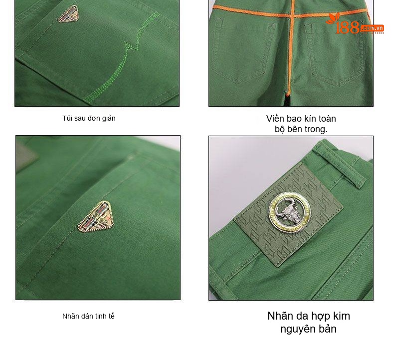 Quần Dài Nam Cotton Co Giãn 7 Màu Ống Đứng Thoải Mái chi tiết 15