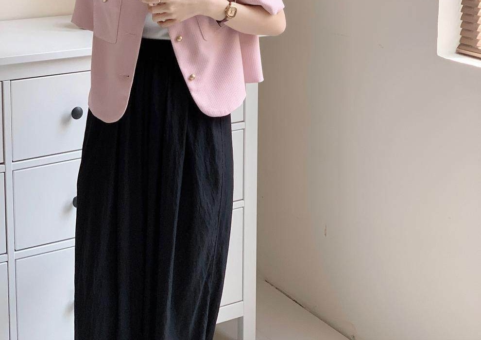 Áo Blazer Nữ Tay Ngắn Phong Cách Hàn Quốc chi tiết 8