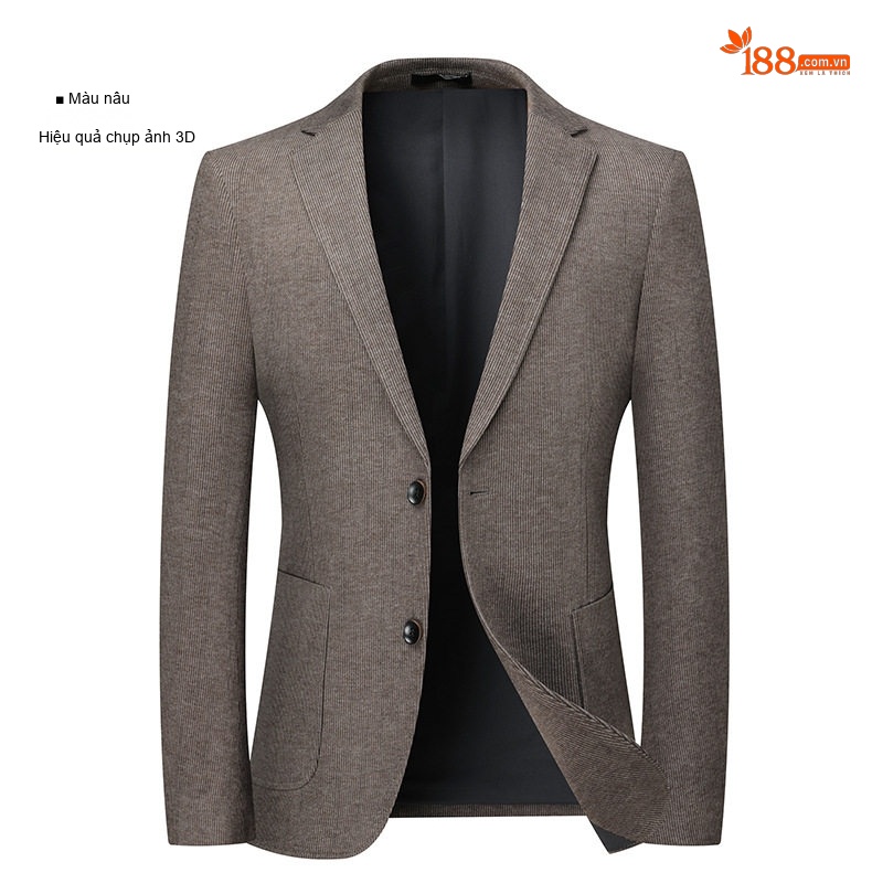 Áo Vest Nam Dáng Ôm Vừa Vặn Dày Dặn Không Nhăn Co Giãn Tốt Màu Nâu, Xám chi tiết 18