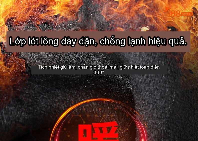 Quần dài ống rộng nam lót lông thu đông dáng thể thao chi tiết 2
