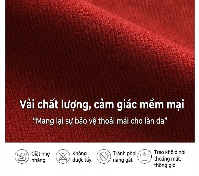 Váy Đầm Nữ dáng chữ A Thắt Eo Tay Dài Phong Cách Hàn Quốc Màu Đỏ chi tiết 17