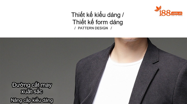 Áo Vest Nam Họa Tiết Waffle Phong Cách Lịch Lãm Màu Xanh Navy, Xám, Xanh Rêu, Nâu chi tiết 3