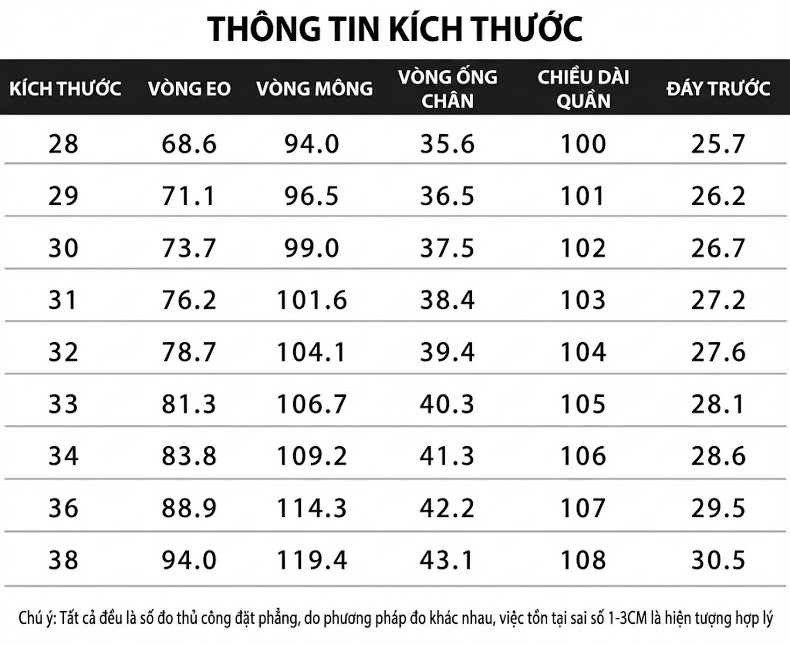 Quần Jean Dài Nam Ống Rộng Cotton Dáng Thường Màu Trắng, Đen chi tiết 8