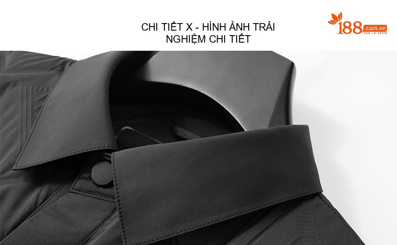 Áo Khoác Phao Nam 90% Lông Vũ Áo Sơ Mi Cổ Bẻ Dáng Ôm Màu Nâu, Đen chi tiết 15