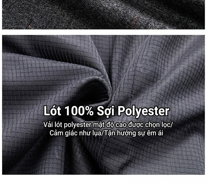 Áo Vest Nam Cổ Tàu Dáng Ôm Vừa Vặn Phong Cách Hàn Quốc Màu Xám chi tiết 7