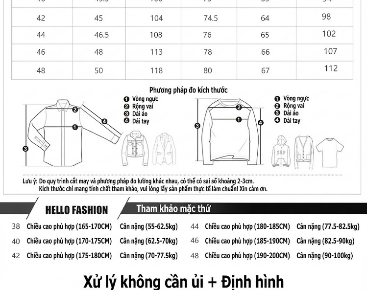 Áo Sơ Mi Nam Cotton Dáng Ôm Màu Trắng, Đen, Xanh chi tiết 3