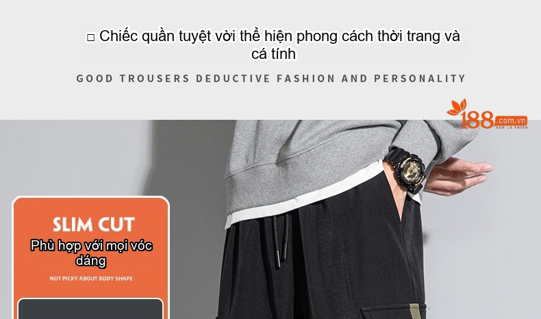 Quần Jogger Nam Ống Bo Chun Túi Hộp Lót Lông Dày Dặn Phong Cách Thể Thao chi tiết 3