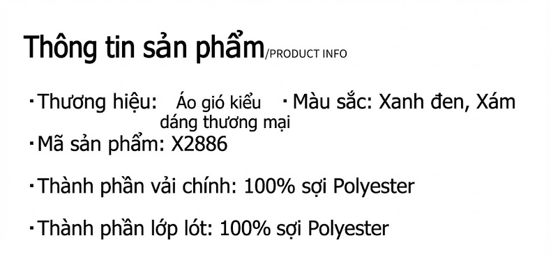 Áo Khoác Gió Nam Dáng Dài Vừa Vải Mềm Mại Chống Nhăn Phong Cách Lịch Lãm Màu Xám, Xanh Navy chi tiết 17