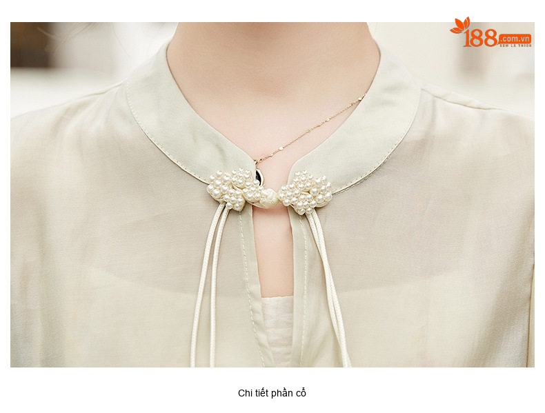 Set Bộ Áo và Chân Váy Nữ Phong Cách Trung Hoa Cách Tân Thanh Lịch Màu Hồng, Be chi tiết 31