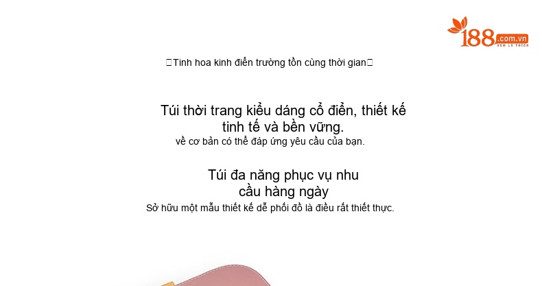 Túi Đeo Vai Nữ Da Bò Vân Tăm Tre Khóa Kim Loại Phong Cách Thời Trang chi tiết 4