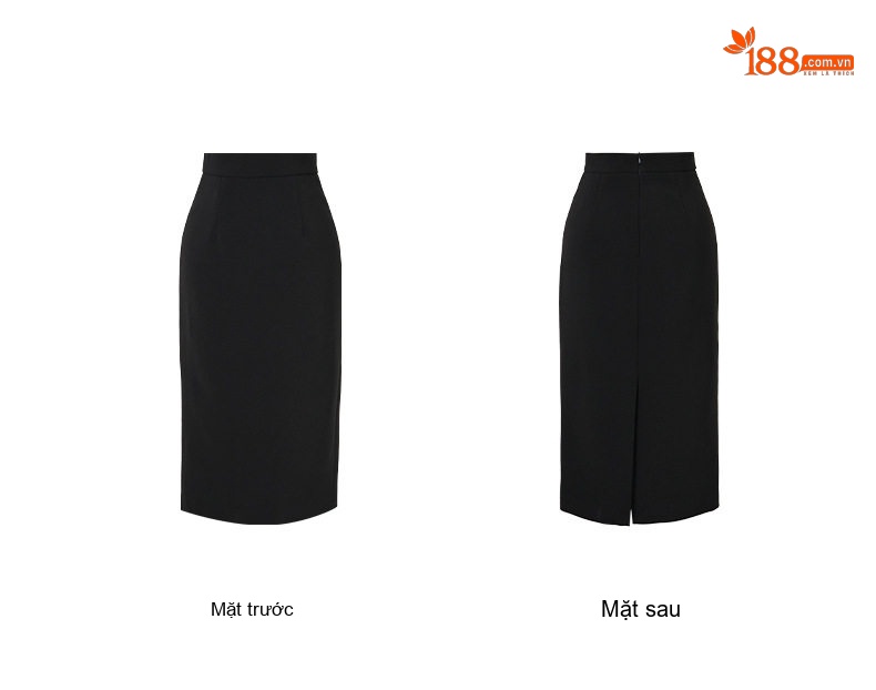 Set Áo Khoác V Croptop Tay Dài Thu Đông Chân Váy Bút Chì Cạp Cao Màu Đen chi tiết 7