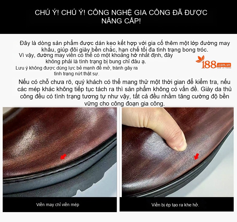 Giày Boot Nam Da Bò Cổ Cao Đế Dày Chiều Cao Đế Khoảng 5cm Phong Cách Anh Quốc Màu Đen, Nâu chi tiết 2