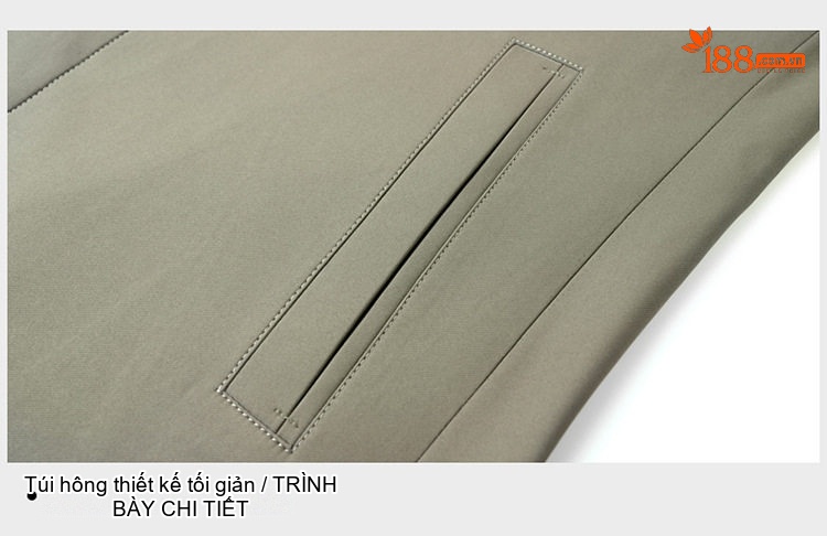 Áo Khoác Gió Nam Trung Niên Dáng Dài Vừa Cổ Bẻ Màu Đen, Xám, Xanh Navy chi tiết 35