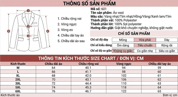 Áo Vest Nam Họa Tiết Thời Trang Phong Cách Biểu Diễn Sân Khấu Dự Tiệc Công Sở Màu Vàng, Tím, Hồng, Xanh... chi tiết 5