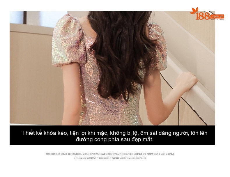 Váy Dạ Hội Nữ Kiểu Pháp Dáng Dài Sang Trọng Dự Tiệc Sinh Nhật Màu Hồng chi tiết 8