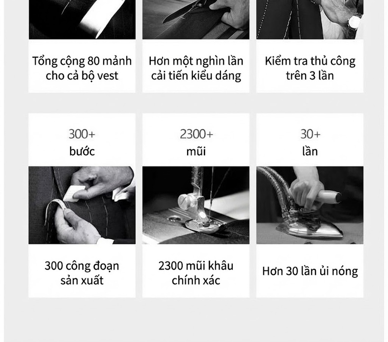 Áo Vest Nam Cotton Linen Mỏng Dáng Ôm Màu Xám chi tiết 7