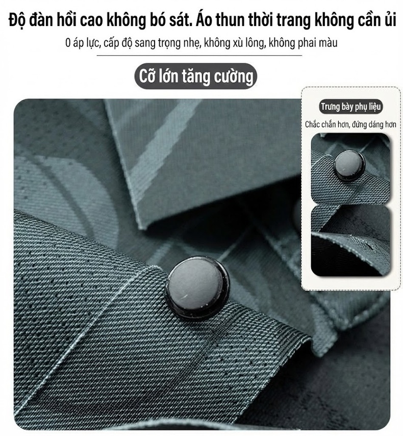 Áo Polo Nam Tay Ngắn In Họa Tiết Cổ Bẻ Thoáng Mát chi tiết 6