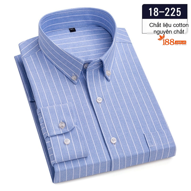 Áo Sơ Mi Nam Cotton Mỏng Nhẹ Họa Tiết Kẻ Caro Công Sở Màu Hồng, Xanh Dương, Xanh Lá, Xám... chi tiết 10