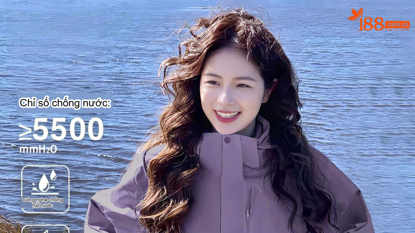 Áo khoác gió chống thấm nước có mũ trùm đầu phong cách thời trang chi tiết 21