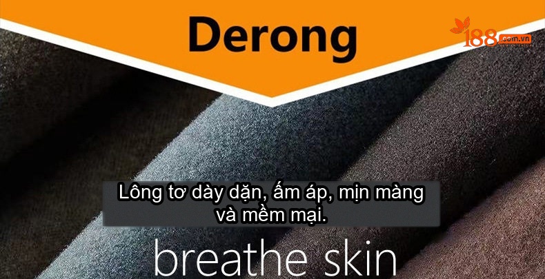 Áo Giữ Nhiệt Nam Cổ Lửng Tay Dài Chất Liệu Nhung Đức Giữ Ấm Màu Đen, Xám, Nâu chi tiết 5