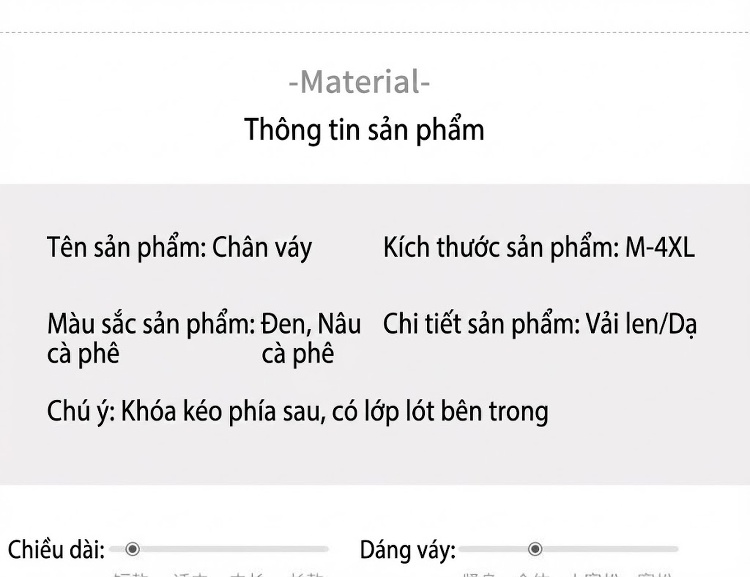 Chân Váy Ngắn Ôm Hông Đuôi Cá Vải Tuýt Lưng Cao Phong Cách Hàn Quốc Màu Đen, Nâu chi tiết 15