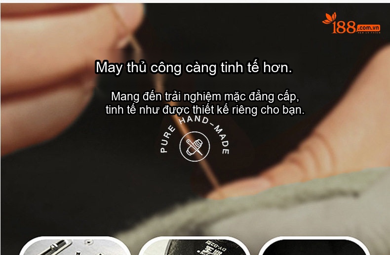 Áo Khoác Nam Dáng Vest Lông Vũ Dày Dặn, Áo Khoác Dạ Hai Mặt Màu Nâu chi tiết 10