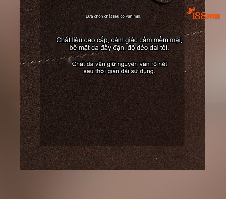 Túi Tote Nữ Da Bò Mờ Cao Cấp Quai Xách Tay Đeo Chéo Phong Cách Vintage Màu Nâu chi tiết 12