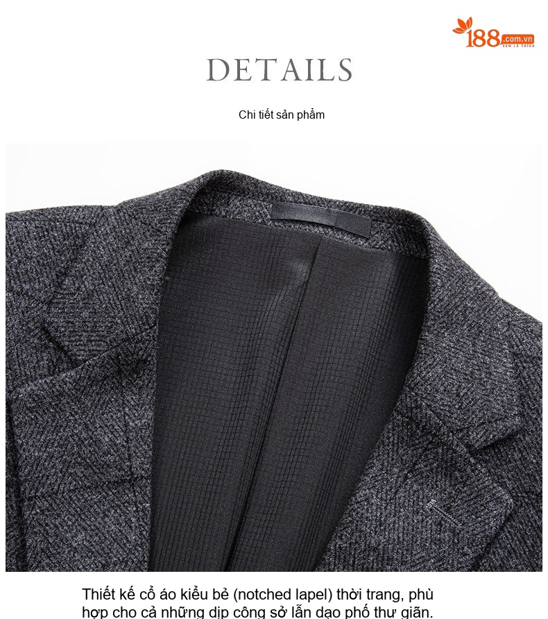 Áo Vest Nam Tiết Kế Jacquard Vải Lông Mỏng Phong Cách Hàn Quốc Màu Xám chi tiết 41