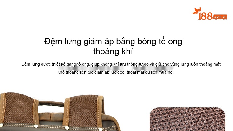 Balo Da Bò Dáng Đôi Ngoài Trời Phong Cách Âu Mỹ Đựng Laptop Đa Năng Màu Nâu chi tiết 13