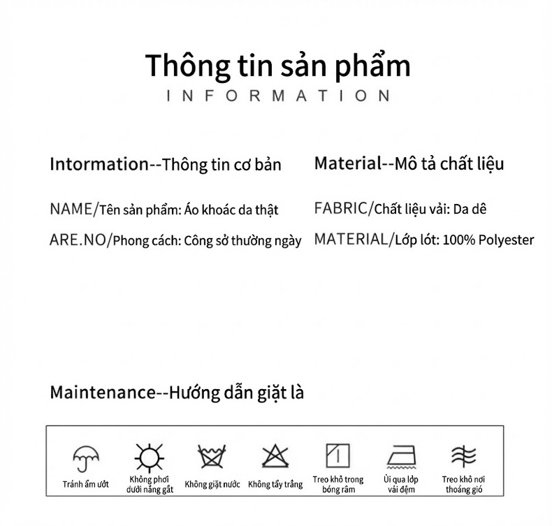 Áo Khoác Da Thật Nam Hải Ninh Dáng Ôm Cổ Bẻ Màu Nâu chi tiết 5