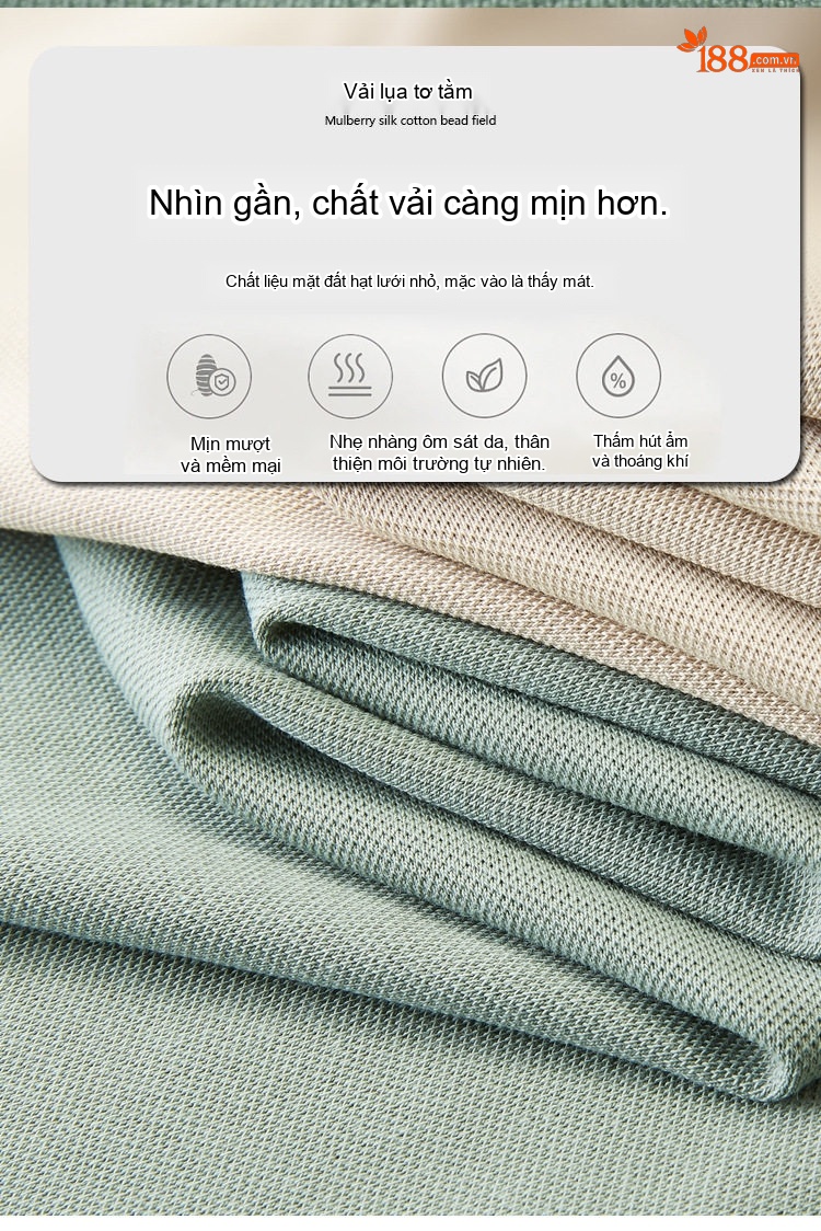 Áo Polo Nam Tơ Tằm Cotton Thoáng Khí Màu Xám, Kem, Xanh Lá, Đen... chi tiết 7