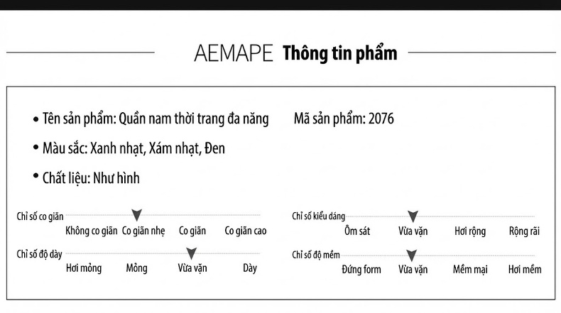 Quần Jean Nam Dáng Suông Vải Cotton Co Giãn Màu Đen Khói chi tiết 13