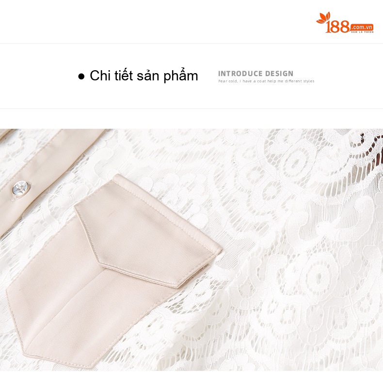 Set Áo Ren Tay Ngắn và Chân Váy Midi Phong Cách Hepburn Thanh Lịch Màu Trắng, Kem chi tiết 15