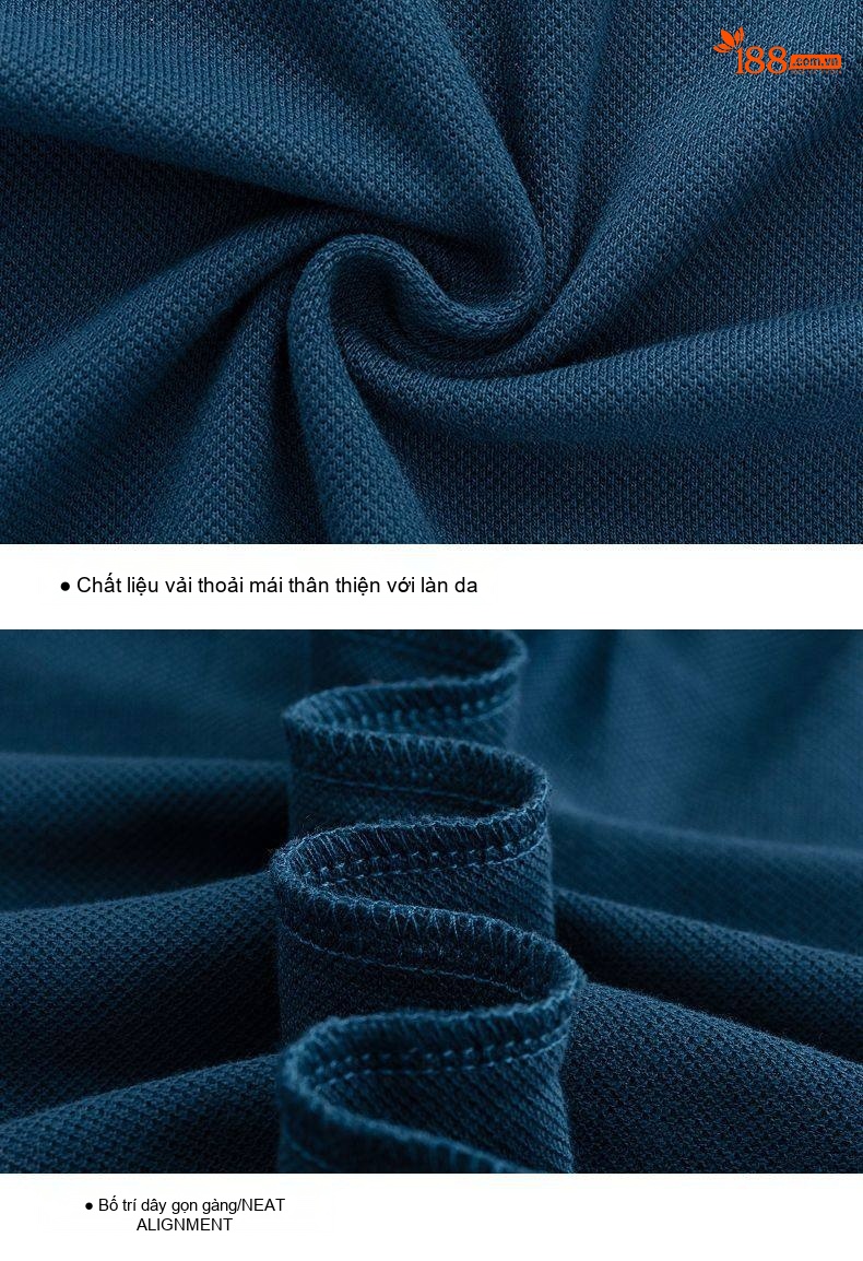 Áo Polo Tay Dài Nam Cotton Cổ Bẻ Dáng Ôm Mùa Thu Màu Cam, Đỏ, Be, Xám... chi tiết 50