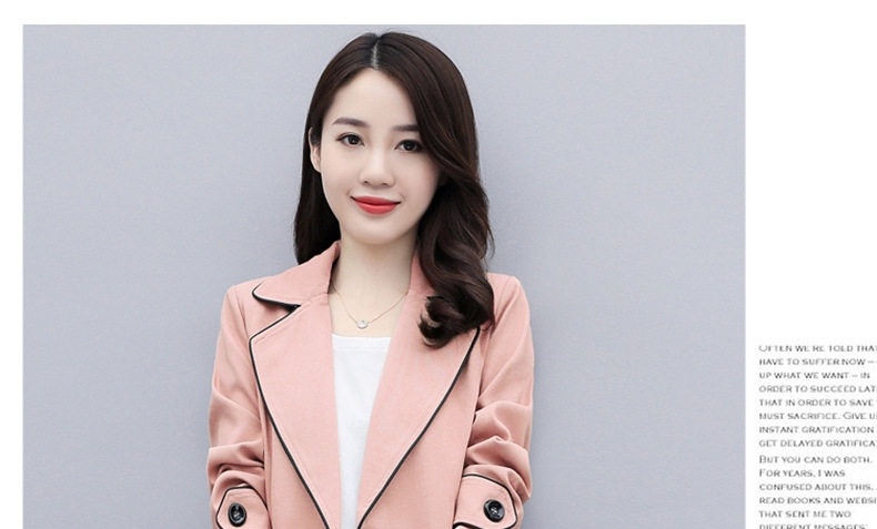 Áo Khoác Mangto Nữ Dáng Dài Thắt Eo Phong Cách Anh Quốc Thanh Lịch Màu Be, Hồng, Xanh chi tiết 45