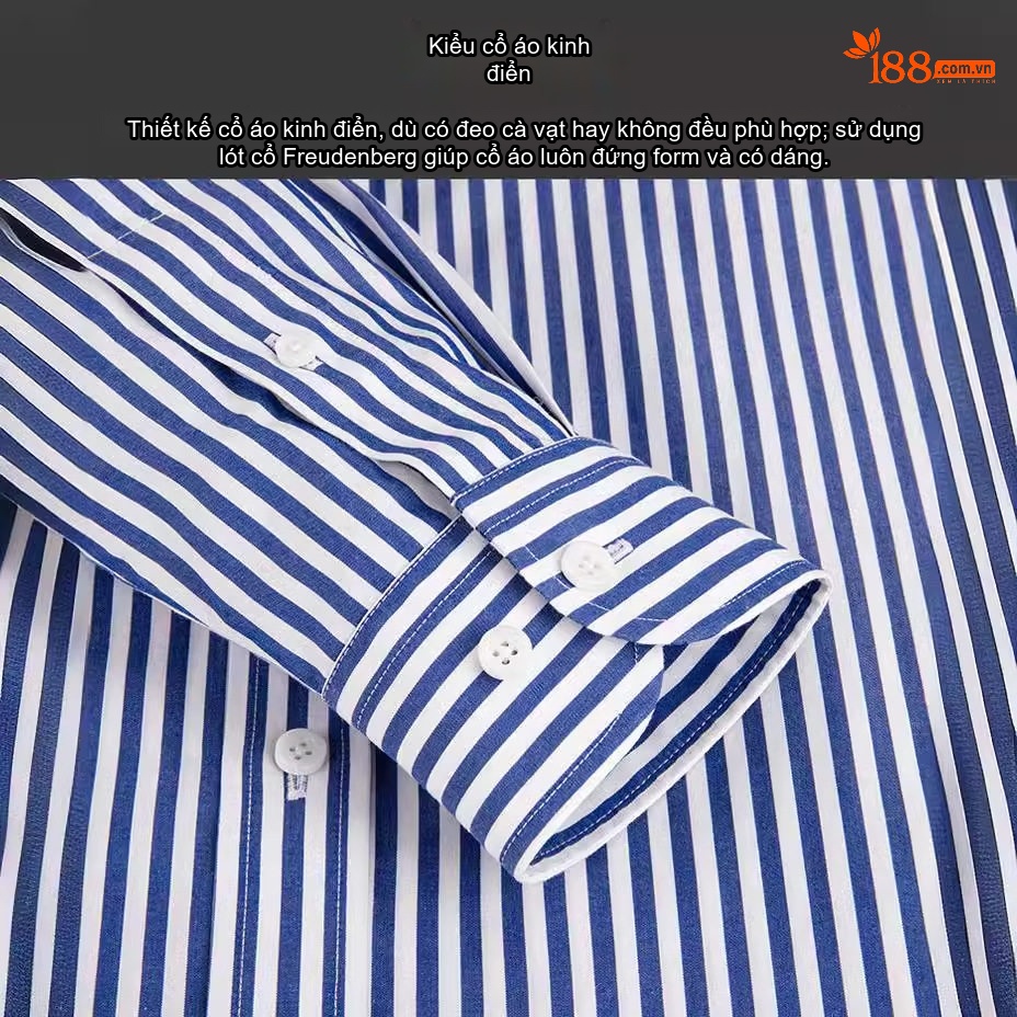 Áo Sơ Mi Dài Tay Nam Cotton Sọc Kẻ Chống Nhăn Màu Đen, Xanh, Đỏ