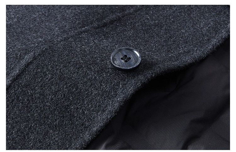 Quần Jean Nam Dáng Suông Dài Vải Denim Lót Lông Dày Dặn Màu Xanh Navy chi tiết 18
