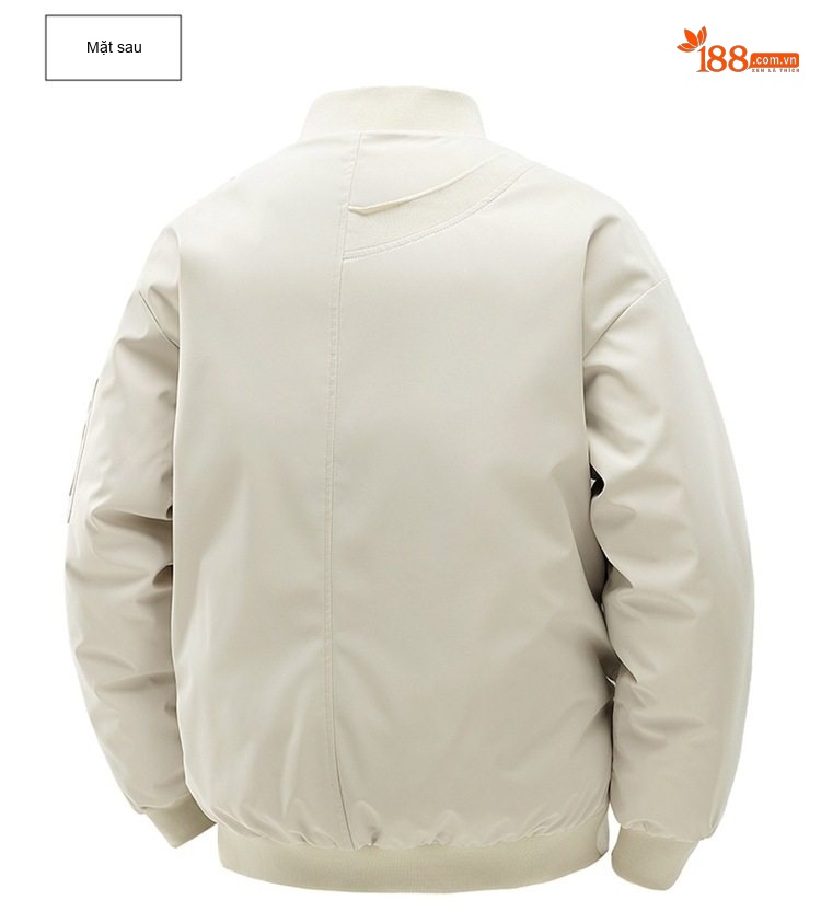 Áo Khoác Bông Nam Dày Dặn Cổ Bóng Chày Cotton Dáng Rộng Giữ Ấm Phong Cách Cặp Đôi Màu Kem, Nâu, Xanh, Đen... chi tiết 21