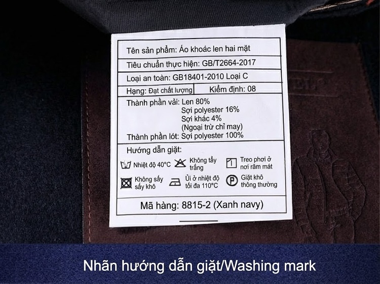Áo Khoác Dạ Nam Lông Cừu Cao Cấp Dáng Vừa Vặn Màu Đen chi tiết 16