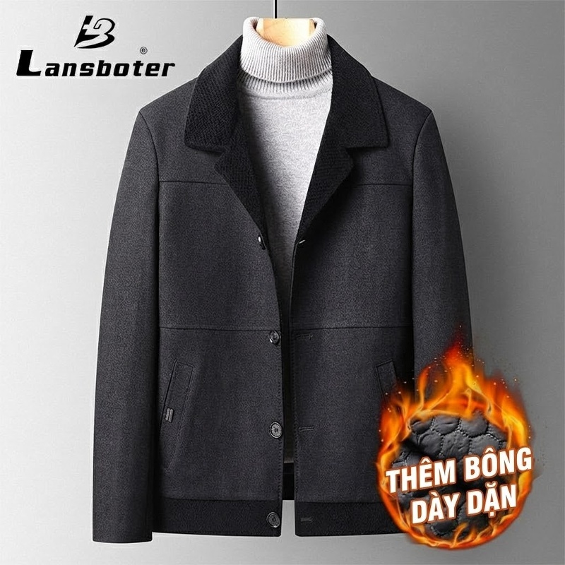 Áo Vest Nam Hai Mặt Dệt Kim Kẻ Ôm Dáng Thu Đông chi tiết 13