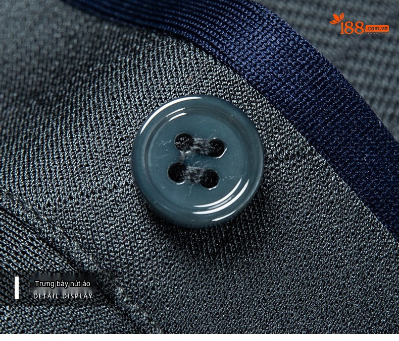 Áo Polo Nam Tay Ngắn 100% Tơ Tằm Mát Lạnh Cổ Bẻ Màu Xám, Xanh Navy, Tím chi tiết 22