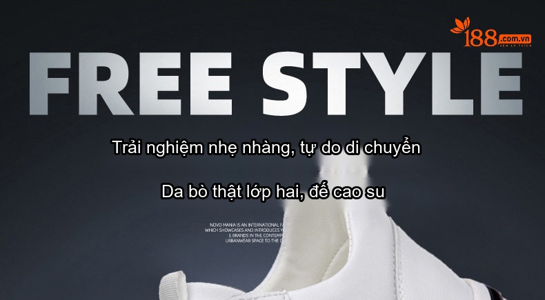 Giày Thể Thao Nam Da Bóng Chiều Cao Đế 5cm Màu Trắng, Đen chi tiết 1