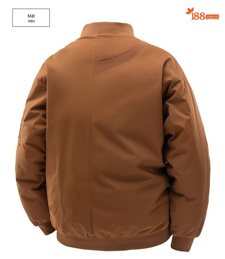 Áo Khoác Bông Nam Dày Dặn Cổ Bóng Chày Cotton Dáng Rộng Giữ Ấm Phong Cách Cặp Đôi Màu Kem, Nâu, Xanh, Đen... chi tiết 23