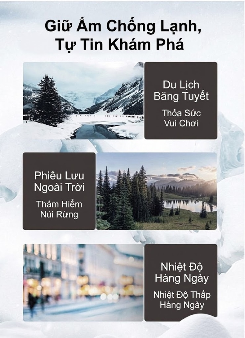 Áo Khoác Phao Nam Dáng Dài 90% Lông Vịt Trắng Tháo Rời Màu Đen, Xám chi tiết 13