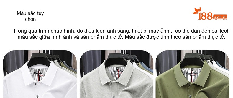 Áo Polo Nam Cổ Bẻ Mỏng Thoáng Khí Phong Cách Casual Màu Xám chi tiết 14
